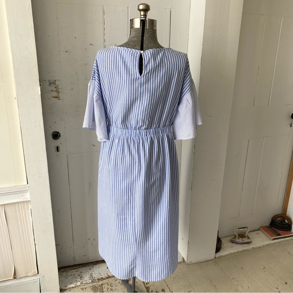 Ava & Viv Cotton Embroidered Plus Size Stripe Dresss - Picture 4 of 13